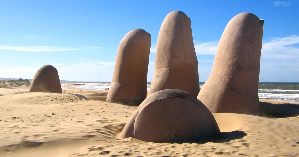 Fingers on the beach