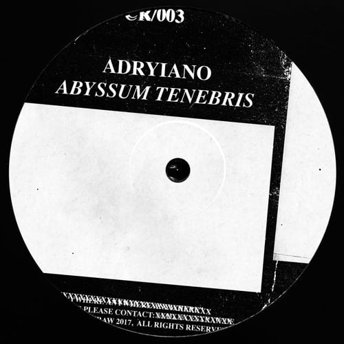 ADRYIANO – ABYSSUM TENEBRIS (CR/003)